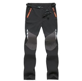 Softshell Pants, Water Repellant Outdoor Apparel (Color: Black)